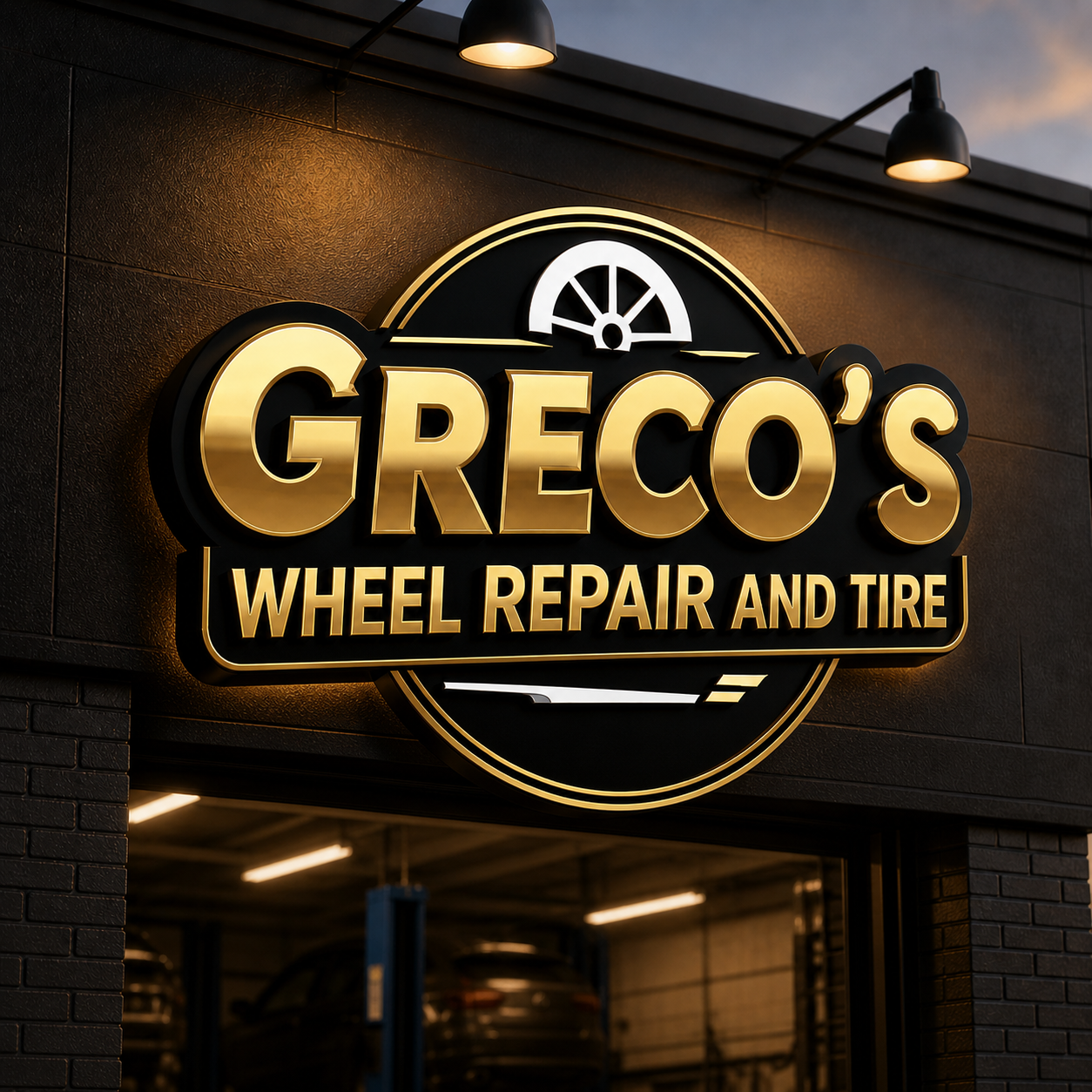 Grecos Wheel and Tire Logo
